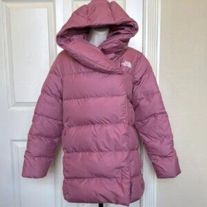 The North Face Puffer Bagley Water Repellent 550 Fill Power Down coat Mesa Rose